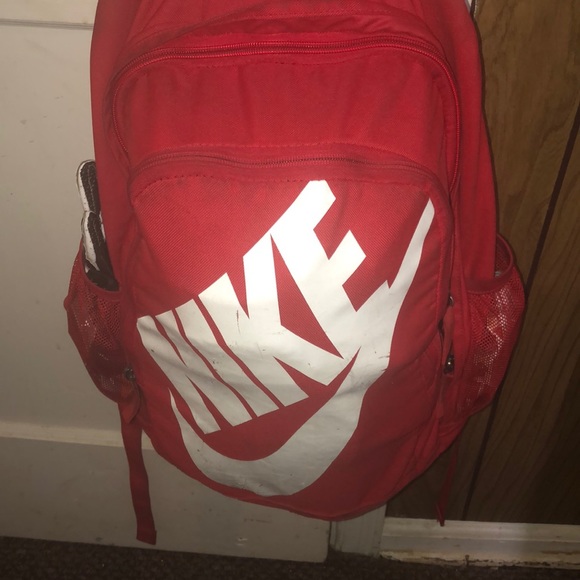 red nike book bag